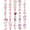 50/100/200 Cute Pink Little Girl Cartoon Q Version Hand-drawn Computer Stickers Small Patterns and Mobile Phone Decoration Stickers