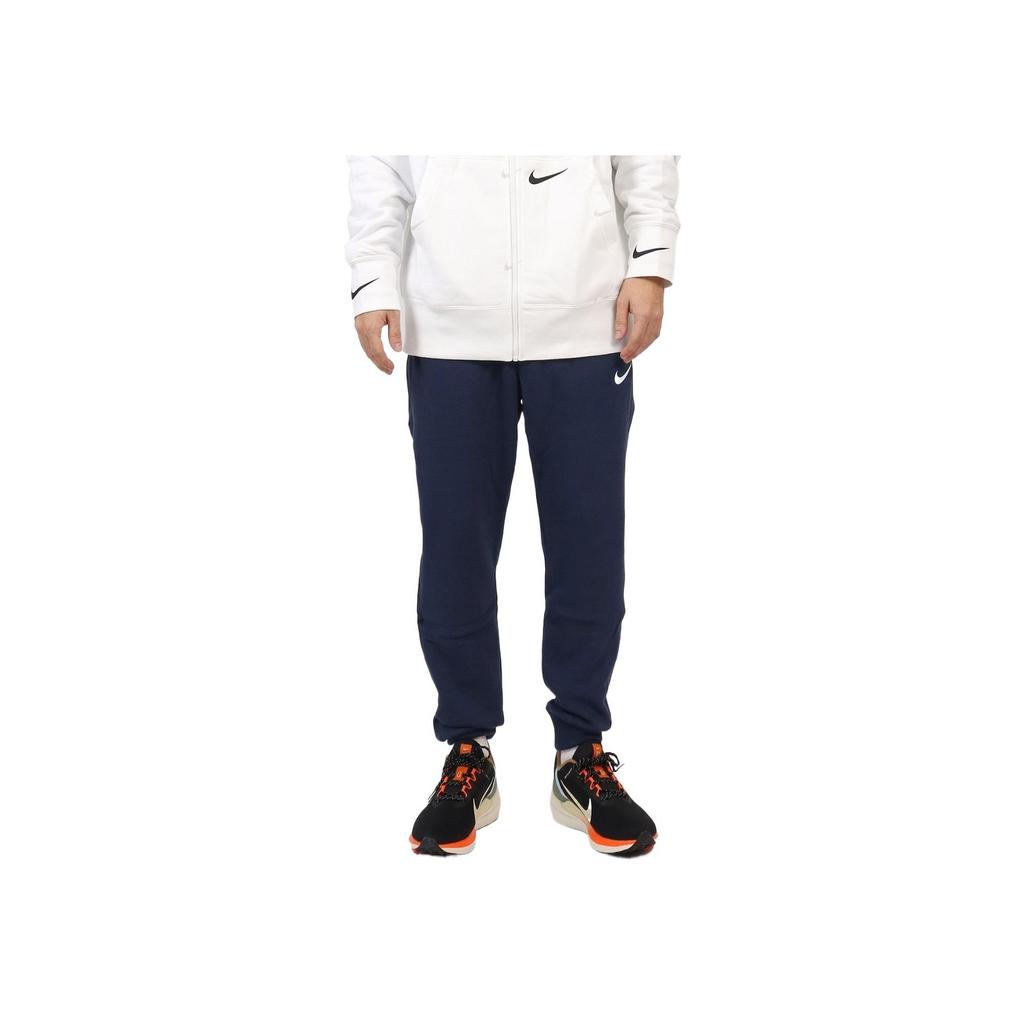 Nike Logo Elastic Waist Mid-Rise Cuffed Casual Pants Men Bottoms Dark-Blue DA0085-410