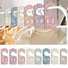 Pack of 8 Double Sided Wooden Dividers Baby Wardrobe Partition  Nursery Closet Organizers Practical Clothes Separator
