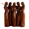 Creative Living Room Displays Sisterhood Wooden Figurine, Handcrafted Friendship Sculpture for Meaningful Keepsakes Bedroom Tabletop Ornament,