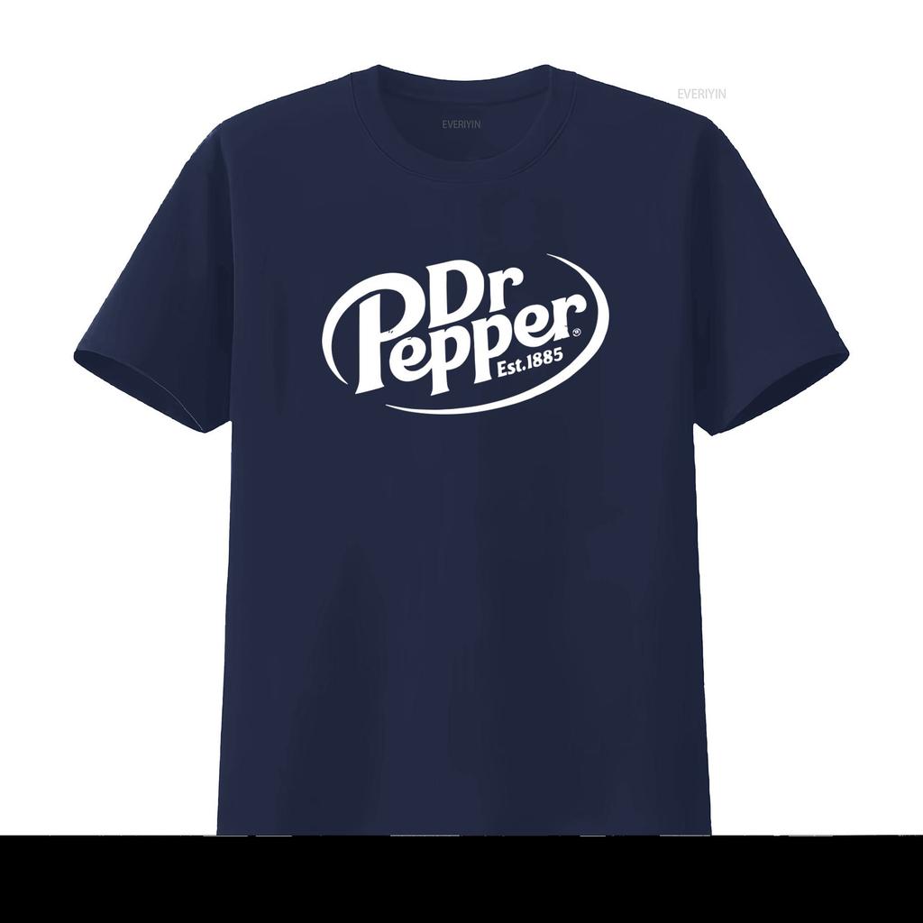 Dr Pepper Męska Koszulka z Klasycznym Logo Nowa L 2XL Założona 1885 Styl Vintage vintage Płukana Unisex Oddychająca streetwear homme