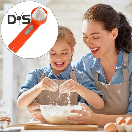 Precyzyjna miarka do proszku z lejkiem przesuwnym Łyżka do odmierzania bez bałaganu do białka, kawy, detergentu Plastikowa bez BPA Narzędzie do kontroli porcji