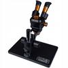 Rosfix Set Microscopio Haumea PRO Serie Nera con Fotocamera 4K – Zoom 6,5–58x | Illuminazione LED 144x | Per SMD, PCB, Educazione