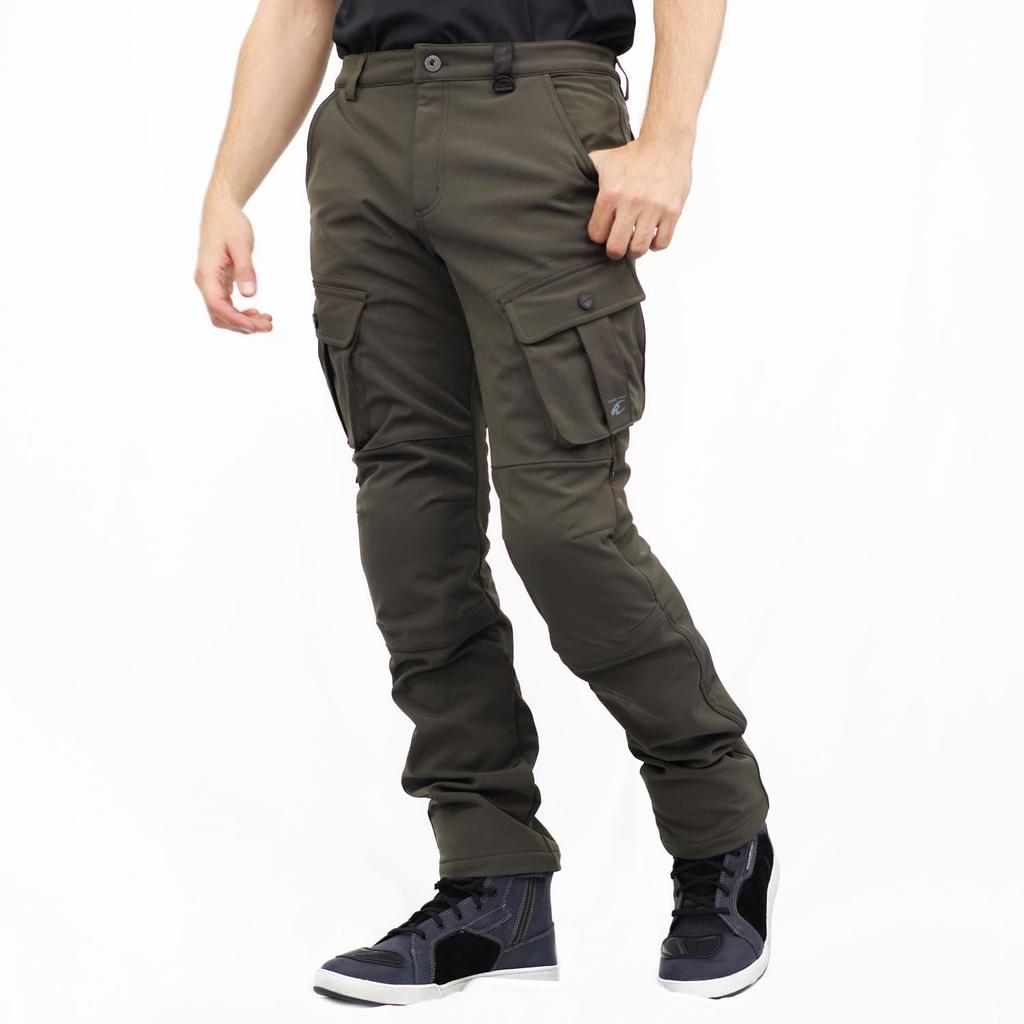 Komine Motorcycle Protective Windproof Warm Cargo Size Pants, L, Olive, 07-926 PK-926