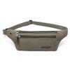 Canvas Fanny Waist Pack Male Waist Bags Belt Canvas Hip Bum Military Bag Pouch