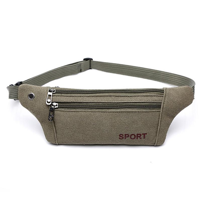 

Canvas Fanny Waist Pack Male Waist Bags Belt Canvas Hip Bum Military Bag Pouch