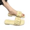 2025 New Platform Slippers Summer High Value One-word Holiday Beach Shoes Fashion Fairy Style Sandals Ins