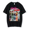 Anime Jojo-Bizarre Adventure Tshirt Men Jotaro Star Platinum Manga Graphic T-shirts Men Women Fashion Short Sleeve Casual