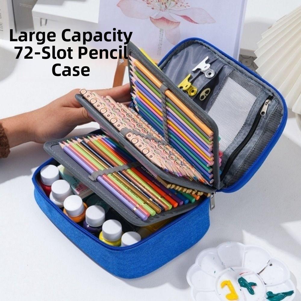 Aesthetic Art Storage Pen Case Large Capacity Stationery Pouch Classified Storage Box Art Supplies