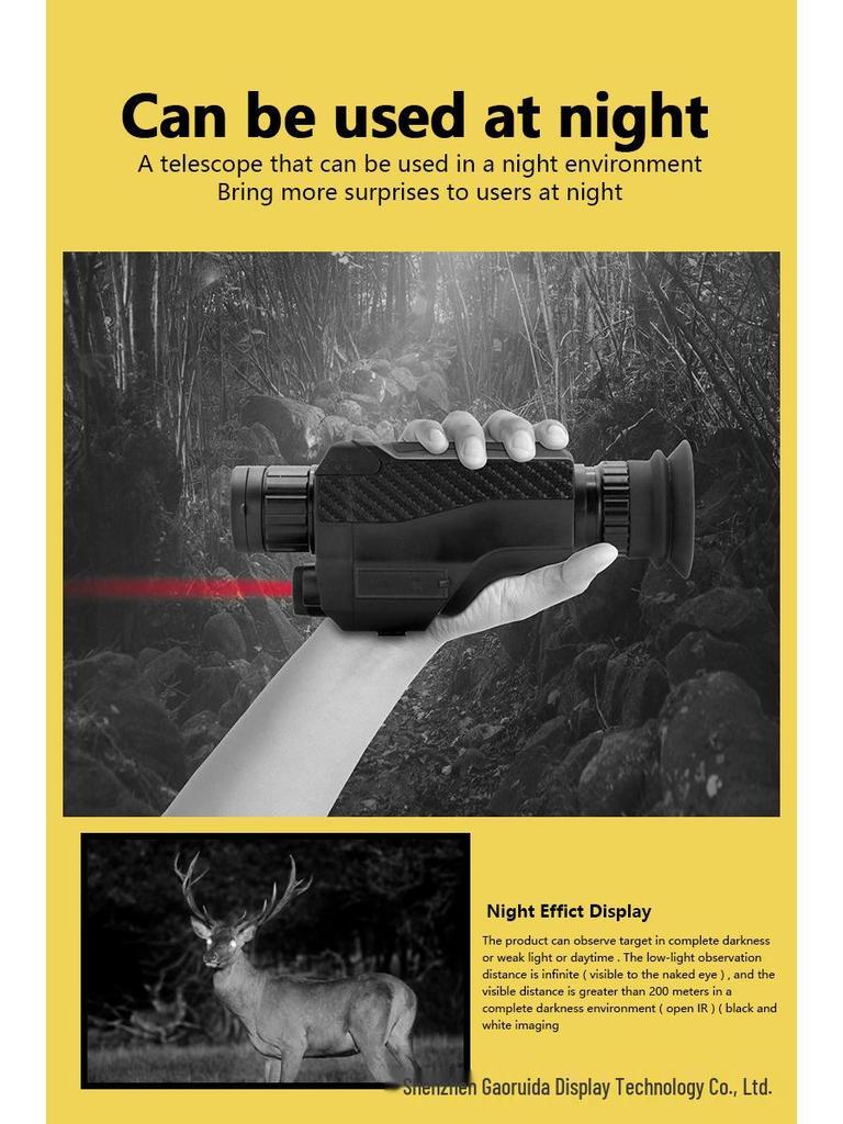 Digital Infrared Night Vision Birdwatching Monocular Telescope