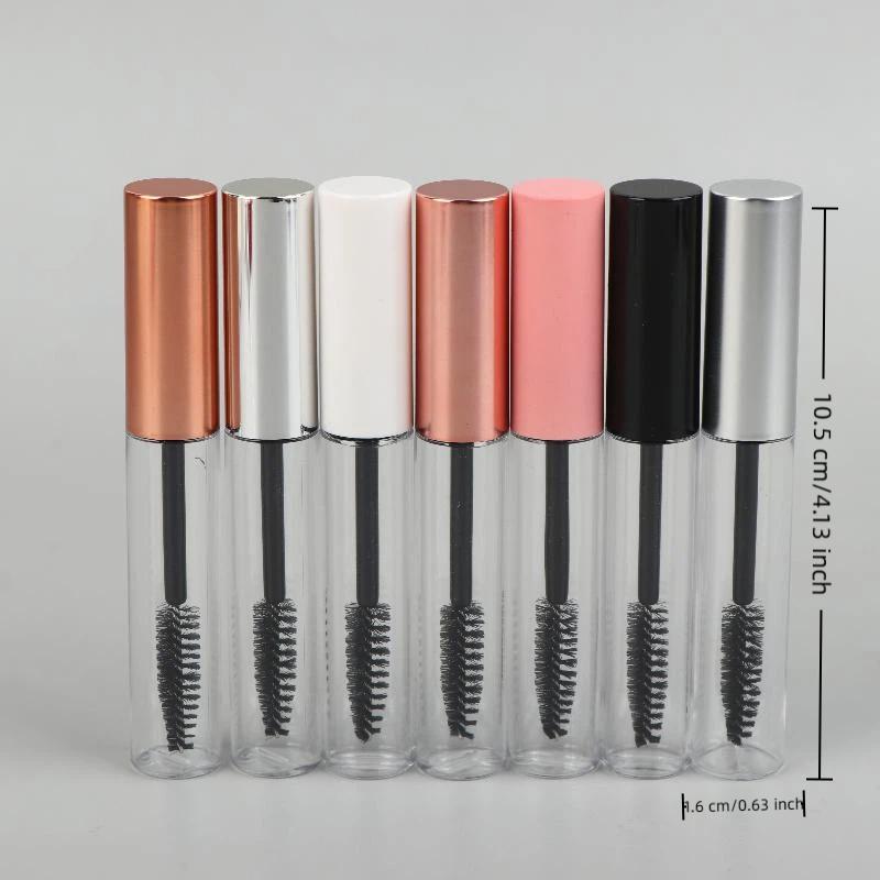 10Ml Empty Mascara Tube Eyelash Growth Liquid Vial Bottle With Eyelash Wand Eyelash Cream Container Refillable Packaging Makeup