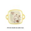 SHUNXIANG Ceramic tableware Cartoon pattern Ceramic Bowl & plate Underglaze Color Double Ear Soup Bowl Noodles Bowl Dining plate