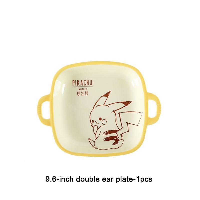 SHUNXIANG Ceramic tableware Cartoon pattern Ceramic Bowl & plate Underglaze Color Double Ear Soup Bowl Noodles Bowl Dining plate