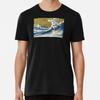 Corgi Dog Surfing The Great Wave Premium T-S S To 5XL Made In the AU/USA T-Shirt