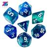 DND  Dice RPG Dice Amazing Colours Mixing Fantasy Starlight Effect Unique Retro Font Styles For Roll Playing Card Games