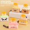 Keychain Cartoon Pattern Fly-out Button Bread Design Portable Bag Suitcase Charm Schoolbag Accessory