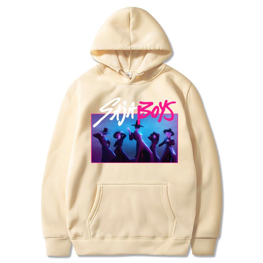 Trend Print Hooded Street Autumn Fashion Fleece Sweatshirt Hoodies Top for Men Women