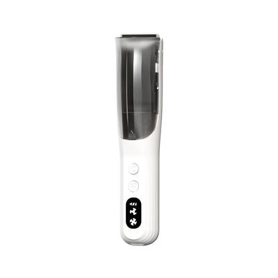 Automatisk babyhårklippare, specifik hårklippare för barn med 2-nivåers sug/rundad keramisk klinga/tvättbar klinga/1-2 timmars batteritid
