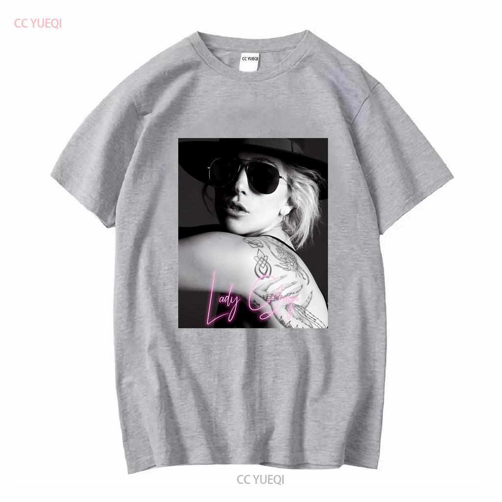 Lady Gaga T Shirt Funny giftand tee vintage Washed Comfortable graphic Stretched homme Versatile Stylish Casual