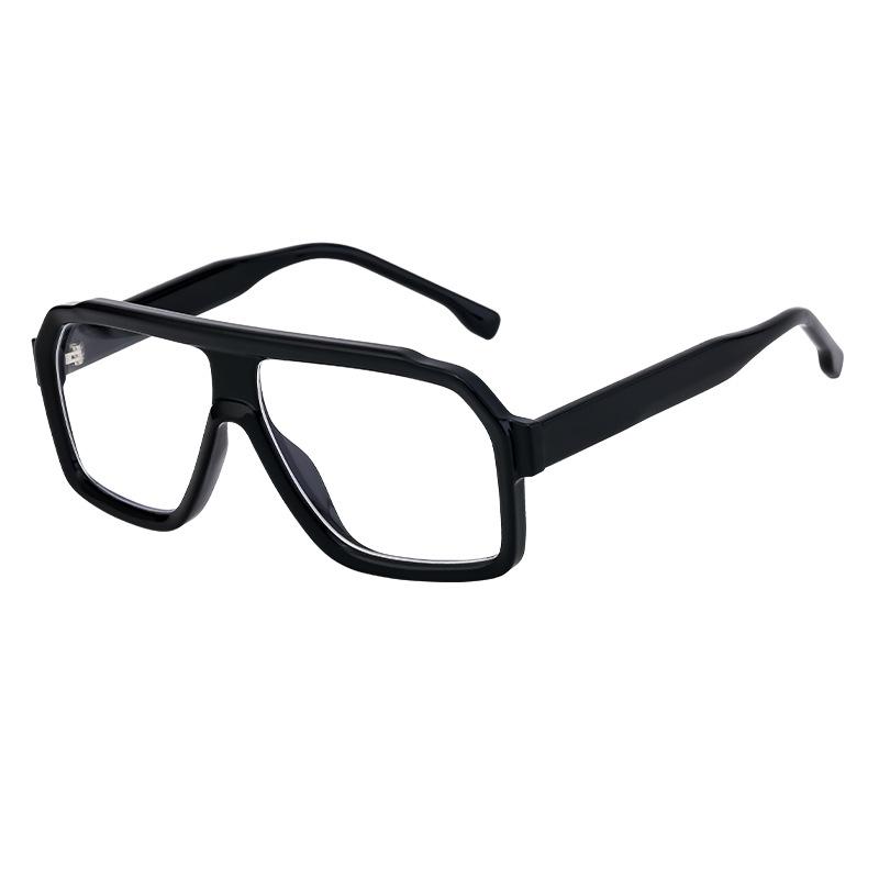 Oversized Square Sunglasses for Men Classic Luxury Brand Trendy Metal Big Frame Goggles Eyewear Stylish Sun Glasses