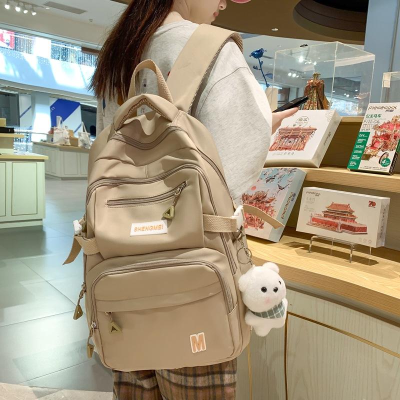 Backpack Women's New Large Capacity Student School Bag Middle School Student Trend College Backpack