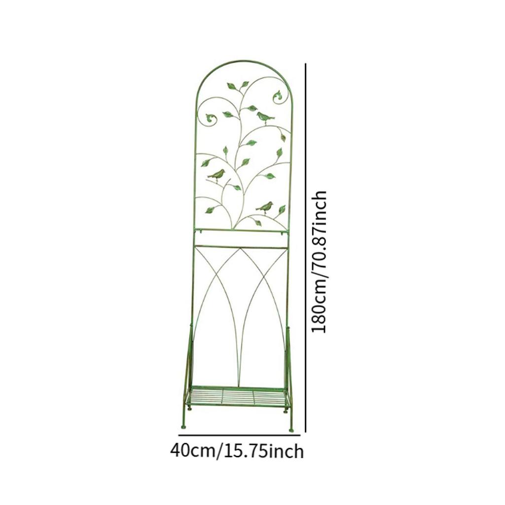 Garden Trellis with Plant Stands Metal Plant Pot Trellis Potted Plant Support for Backyard Porches Lawn Indoor Outdoor Patio