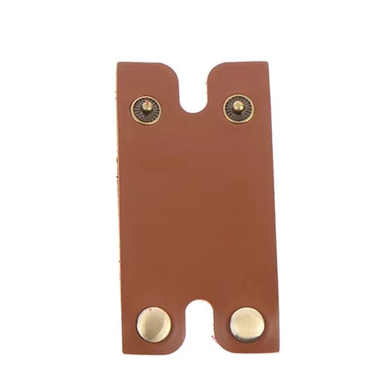 

1 шт. Защитный чехол для бритвы, безопасная бритва, кожаный защитный чехол, защитный чехол для режущей головки без бритвы 85*45 мм коричневый