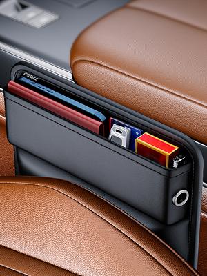 Organizador de ranuras para asientos de coche Accesorios para el interior del coche Bolsillos de almacenamiento para teléfonos Carteras Gafas Separador de asiento portátil
