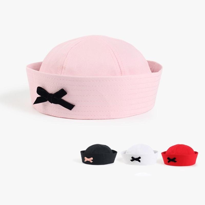 Japanische Baskenmütze für heiße Mädchen Mode Cosplay Kostümhut Fliege Matrosenmütze Teenager Mädchen JK Uniformmütze Party Kopfschmuck