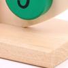 Kids Wooden Clock Toy Preschool Number Color Recognition Time Learning Clock Toddlers Educational Clock Teaching Aid with Movable Hands