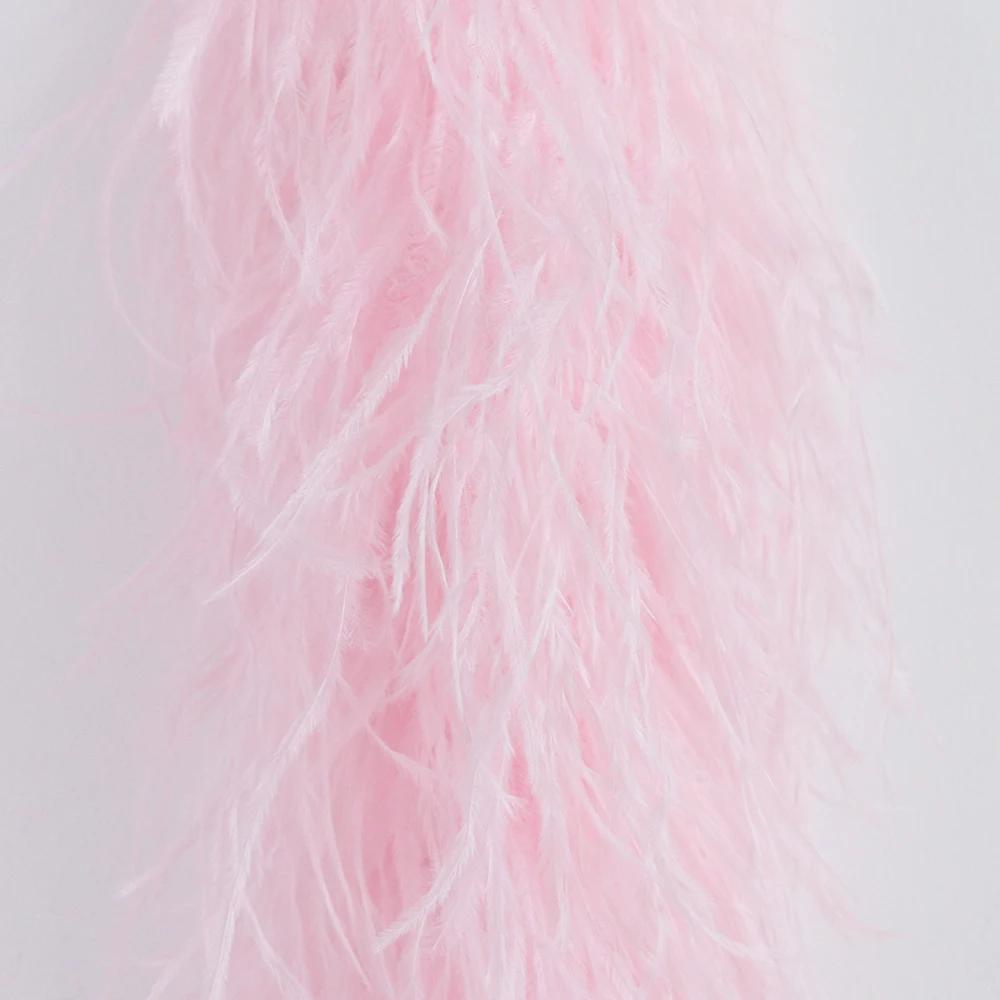 DIY 2 6 10 20 30ply Ostrich Feather Boa for Party/Costume/Shawl/Craft 50CM Ostrich Feathers Trim Costume Feather Top Dress Skirt