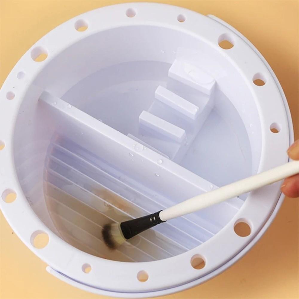 Portable Paint Brush Washer Handheld Brush Cleaning Tool Brushes Tray Basin  Art Supplies