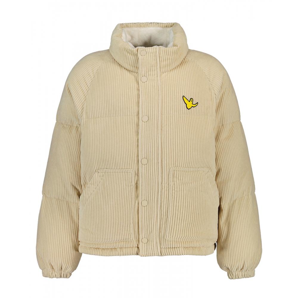 

WHATITISNT Angel Corduroy Short Puffer Jacket Ivory