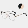 TR90 Luxury Myopia Glasses Anti Blue Light Prescription Short Sighted Eyeglasses Women Metal Frame