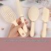 Curved Hair Comb Set: Air Cushion, Rib, Large, Massage - 4 Pieces for Men & Women