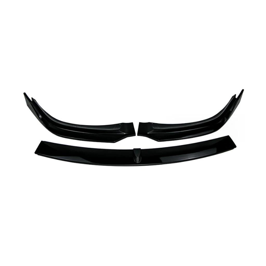 

Front Bumper Splitter Lip Spoiler Diffuser Guard Cover Body Kits For Tesla Model S / Model S Plaid 2021 2022 2023 Gloss Black