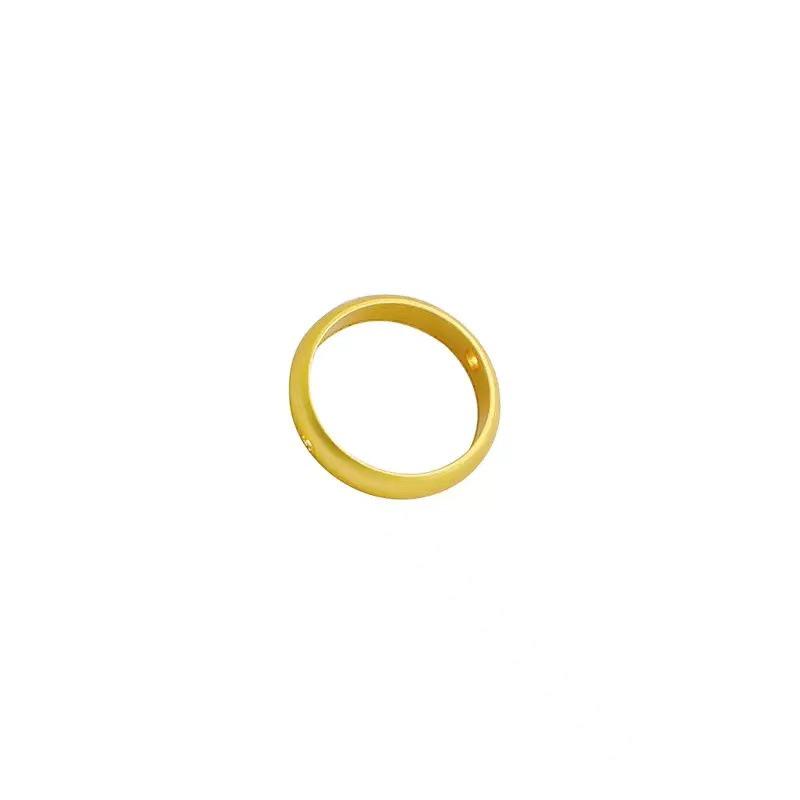 Gold Plated Color-Retention Beading Circle for DIY Jewelry