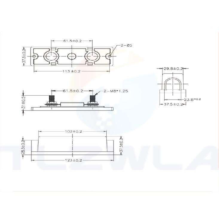 2PCS ANL-H ANL-B Transparent Car Fuse Box ANL Fuse Holder Distribution in line 0 4 8 GA Positive With ANL Fuse Fusible 100A 200A Fuse Holders1