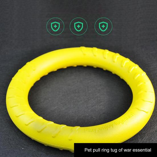 Dog Toy Lightweight Floating Pet Chew Toy Bite-resistant Interactive Dog Training Ring for Outdoor Activity
