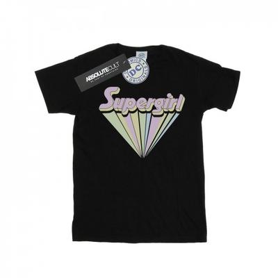 Womens/Ladies Supergirl Pastel Logo Cotton Boyfriend T-Shirt