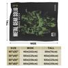 Metal Gear Solid Game  Blanket  Super Warm Print Plush Throw Blanket For Outdoor Travel Flannel Bedspread Bed Cover