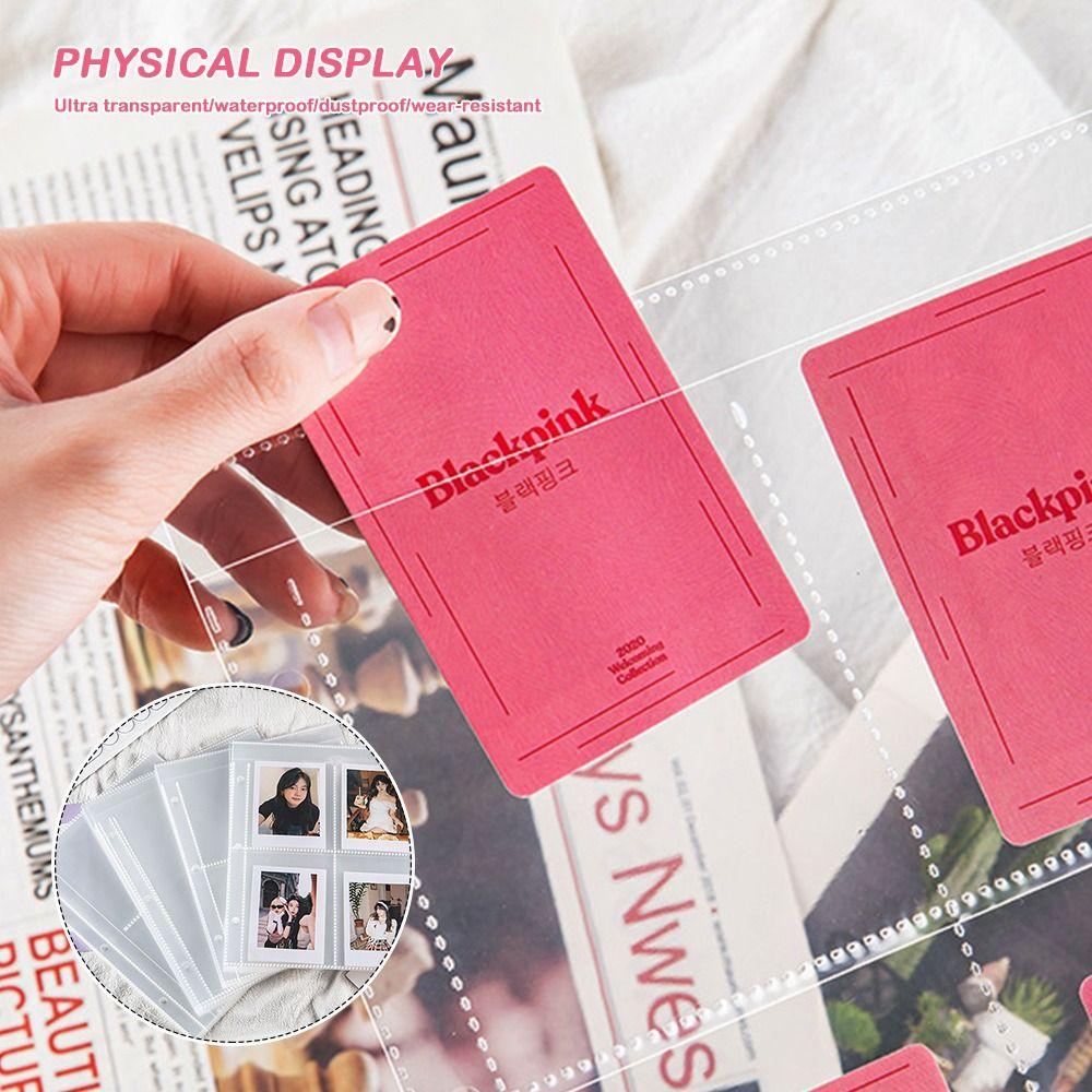 10PCS Transparent A4 Kpop Photocard  Binder Multiple Pockets Photo Album  Card