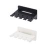 Toothbrush Holder Wall Mount Mobile Phone Shelf for Bathroom Organization Multipurpose Toothbrush Shelf Rack 4Slot