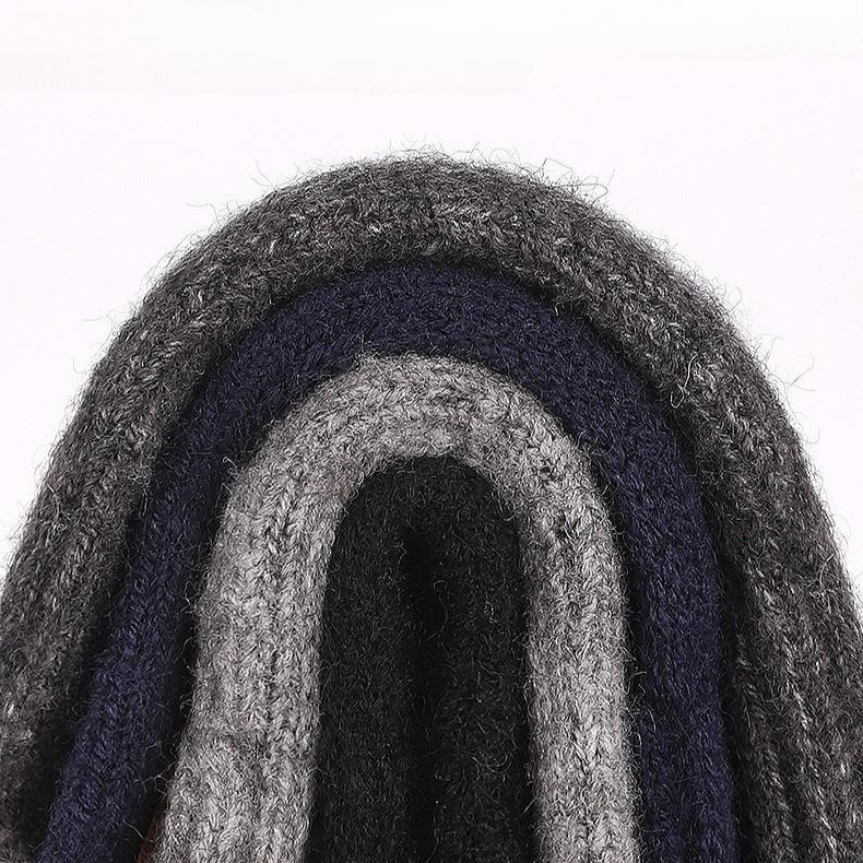 Unisex Alpaca Knitted Warm Gloves Men & Women Autumn Winter Cold Touch Screen Thickening Knitted Cycling Driving Full Finger Gloves