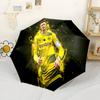 Borussia Dortmund Celebration Portable Automatic Umbrella Sturdy 8-Rib Shaft Lightweight Durable Everyday Carry Umbrella Stylish Accessory