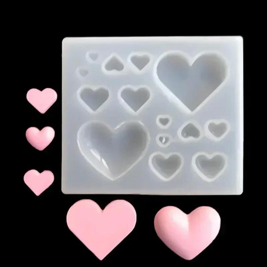 Love Heart Creative Shape Silicone Mold Epoxy Resin DIY Tools Kitchen Cake Baking Decoration Chocolate Handmade Accessories