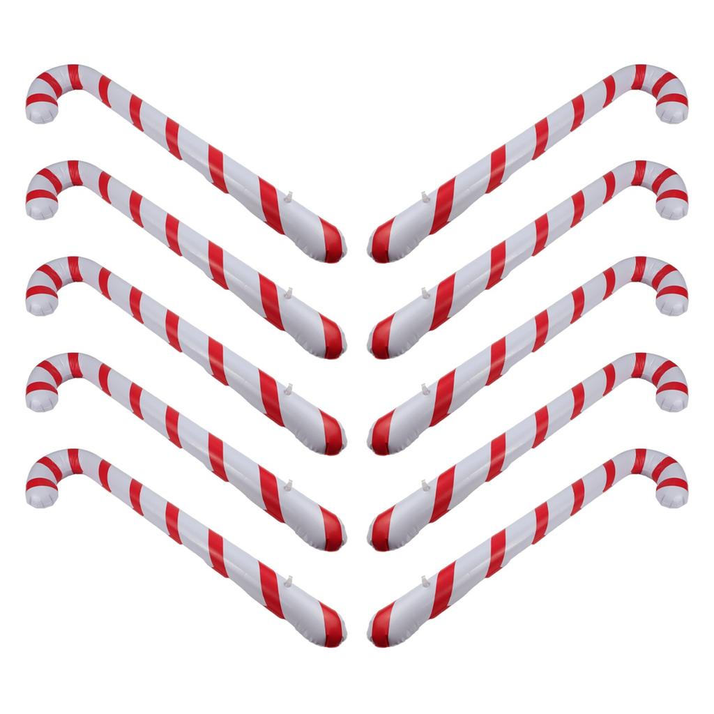 Inflatable Christmas Canes Santa Claus Decorations