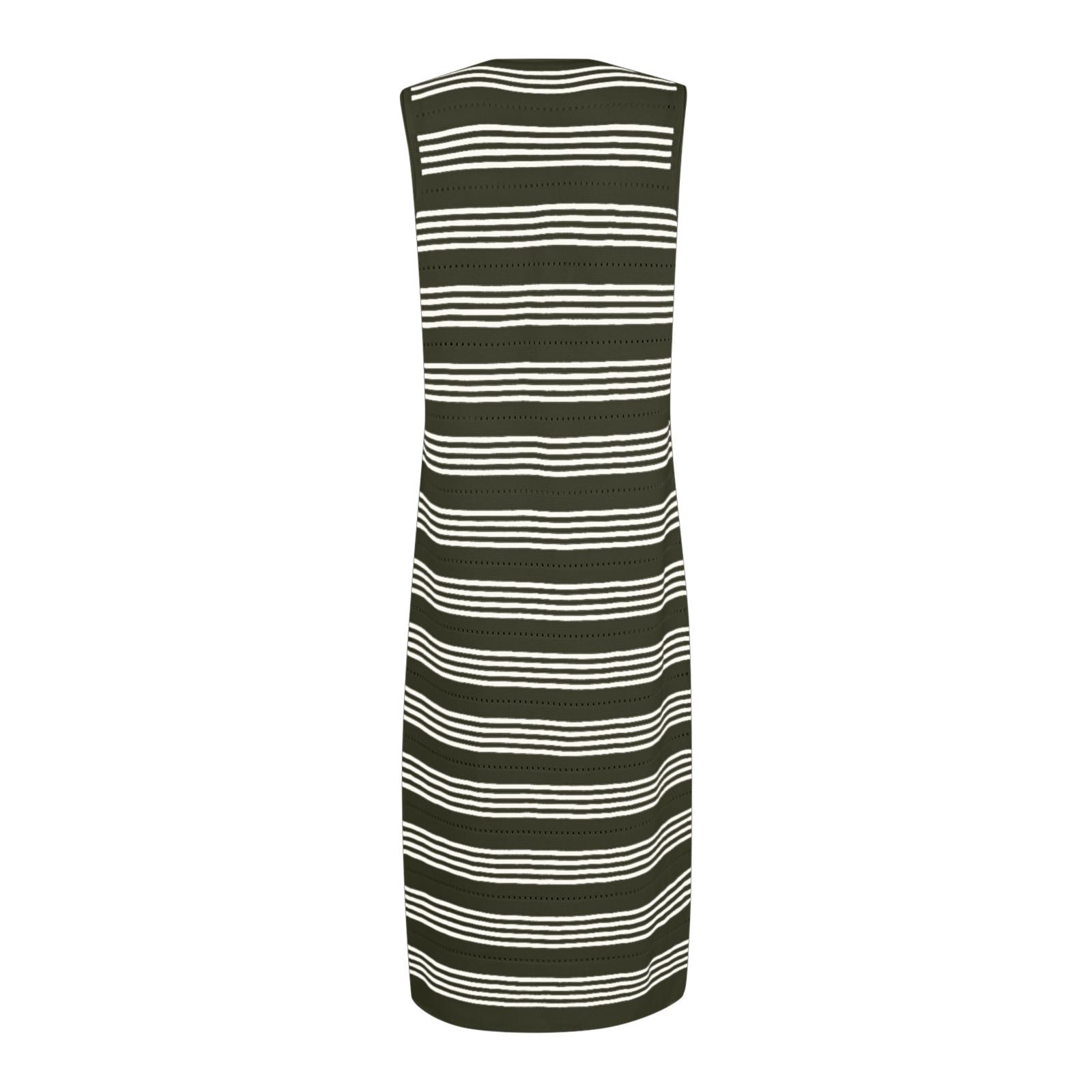 Женское летнее облегающее платье миди без бретелек с вырезами и длинными облегающими — фото 5