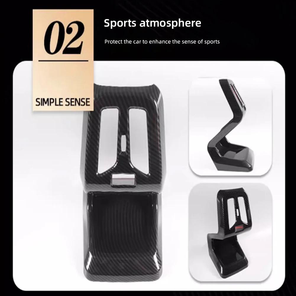 2 szt. Akcesoria samochodowe do BMW X1 U11 2024 2024 ABS Wzór włókna węglowego Tylny wylot wentylacyjny Pokrywa wykończeniowa Akcesoria do wnętrza samochodu