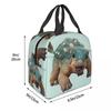 Bumpy Ankylosaurus Magniventris Insulated Lunch Bag for Kids School Cooler Thermal Food Box Tote Leakproof Lunch Boxes Container